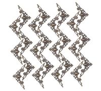 SHINEOFI 80pcs Vintage Iron Metal Book Corner Guards Hollow Decorative Edge Covers for Scrapbooks Albums Notebooks DIY Protective Angle Reinforcements Easy to Install