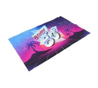 SHINEOFI 80s Disco Party Backdrop Photo Booth Background Banner Retro 80's Theme Party Decorations for Birthday Event Studio Photography