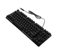 SHINEOFI 87-key Wired Gaming Mechanical Keyboard Rgb Led Backlight for Pc Gamers Black Color Compact Design for Enhanced Performance