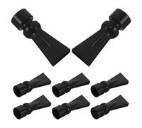 SHINEOFI 8pcs 20mm Aquarium Duckbill Nozzles Rotatable Plastic Water Outlet Pipe Nozzle for Fish Tank Pump Outflow Replacement Accessory Black
