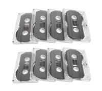 SHINEOFI 8pcs 60-minute Blank Cassette Tapes for Recording Audio and Music with Plastic Material, Versatile Usage for DIY Recording and Creating Cassette Tape Ornaments