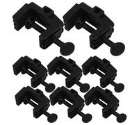 SHINEOFI 8Pcs ABS Plastic Adjustable Desk Lamp Clamp with Fixed Light Bulb Shade Clip, Universal Table Lamp Mount Bracket for Dorm Room, Office, and Bedside Use