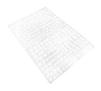 SHINEOFI 8pcs Alphabet and Number Painting Stencils Set Reusable Plastic Templates for Large Wall Art DIY Craft Lettering and Number Stenciling