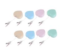 SHINEOFI 8pcs Fashionable Mixed Design Phone Screen Wiper Lightweight Portable Silicone Pendant for Glasses Mobile Computer Cleaning