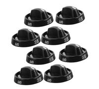SHINEOFI 8pcs Gas Stove Knobs Replacement Ignition Button Kit Hob Control Knobs for Cooktop Oven
