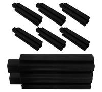 SHINEOFI 8pcs Gray Plastic Planter Box Legs Set 15cm Elevated Raised Garden Bed Feet Accessories for Balcony Vegetable Gardening Outdoor Plant Container Support