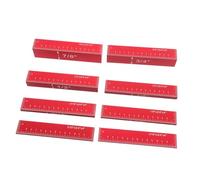 SHINEOFI 8pcs Measuring Block Saw Measuring Tool High Precision Height Blocks Setup Blocks Woodworking Tools Woodworking Measuring Tools Gauge Blocks Woodworking Red Aluminum Alloy