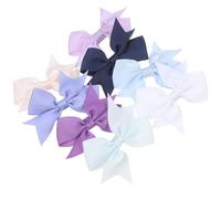 SHINEOFI 8pcs Multi-colored Puppy Hair Bows Clips with Metal Clips for Pet Grooming, Polyester Material, Fade-resistant, Cute Bowknot Design, for Puppy Grooming and Small Dogs