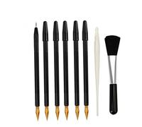 SHINEOFI 8pcs Multifunctional Scraper Two-Way Scratch Pens Brush and Scraper for Art Tools and Draw Projects