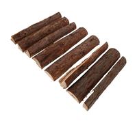 SHINEOFI 8pcs Natural Cedar Firewood Logs with Bark 25cm - Decorative Fireplace Logs for Winter Fire Pits, Indoor and Outdoor Garden Wood Sticks for Grilling and Home Decor