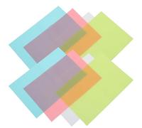 SHINEOFI 8pcs Non-slip Washable Silicone Refrigerator Shelf Mats and Kitchen Cabinet Drawer Liners, White Blue Pink Green Dotted Texture, 45x30cm Each, Multipurpose Fridge and Cupboard