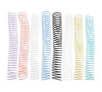 SHINEOFI 8pcs Plastic Spiral Binding Coils 35mm Notebook Binding Rings with Enhanced Durability and Stable Structure for School and Engineering Reports