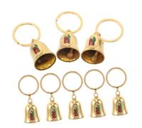 SHINEOFI 8pcs Retro Mary Bells Keyring Metal Bag Charms for Handbags Backpacks Stylish Purse Accessories Lightweight Compact Decorative Keychain for Everyday Use