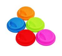 SHINEOFI 8pcs Silicone Drink Cup Lids Reusable Dustproof Mug Covers with Drinking and Air Intake for Ceramic Glass Paper Cups Mixed Colors for Parties and Daily Use