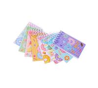 SHINEOFI 8pcs Spiral Notebooks with Donut Pattern Lightweight Portable Wirebound Notepads Ink Resistant Paper Small Pocket Notebooks for Students School Office Use