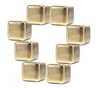 SHINEOFI 8Pcs Stainless Steel Whiskey Stones Metal Ice Cubes Reusable Drink Chilling Cubes Food-Grade 304 Stainless Steel for Bar and Home Use