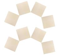 SHINEOFI 8pcs Unfinished Square Wood Pieces for Crafts Paintable Wood Panels Grain Texture Versatile Craft Base for School Art Classes and Collage Creation