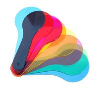 SHINEOFI 8sheets Translucent Mixing for Students Cognitive Prop Translucent Film Handle for Science Discovery Equipment and Education Resources