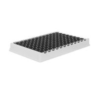 SHINEOFI 96-well Black Bottom Elisa Plate, 360μl Capacity Per Well, Medium-binding Polystyrene Microplate with Black Frame, for Chemical Analysis and Protein Binding Detection in Laboratory
