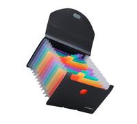 SHINEOFI Accordion File Organizer Portable Receipt Organizer with 13 Compartments Three-Side Seal A6 Size PP Material for Everyday and Business Use Organizing Receipts Checks Small Papers