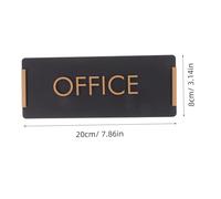 SHINEOFI Acrylic Office Sign Wall Mounted Doorplate for Business Navigation Self Adhesive Door Sign for Office Home School Hotel Enhances Visitor Experience and Corporate Image