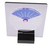 SHINEOFI Acrylic Rotating Perpetual Desk Calendar Minimalist Desktop Calendar with Design Office Desk Decor with Easy Rotation for Home and Workspaces