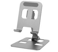 SHINEOFI Adjustable Aluminum Alloy Phone Holder Multi Angle Tablet Stand with Skid Base Portable Design for Desk Office Home and School Use Collapsible and Durable Phone Bracket