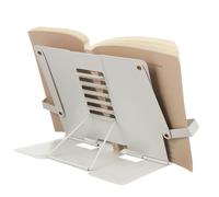 SHINEOFI Adjustable Book Stand Holder for Reading with Level Ergonomic Angles Construction Versatile Textbook and Cookbook Holder for Desk Laptop Tablet Use