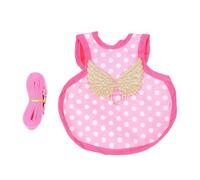 SHINEOFI Adjustable Breathable Polyester Hen Harness Vest with Leash Pink Polka Dot S for Outdoor Chicken and Duck Care