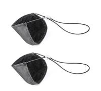SHINEOFI Adjustable Driving Shoe Heel Cover Protectors for Long Distance Driving, Unisex Black Polyester and Plastic Heel Caps with Elastic String, Easy to Clean and Wear Resistant Shoe