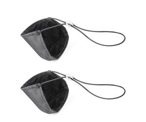SHINEOFI Adjustable Driving Shoe Heel Cover Protectors for Long Distance Driving, Unisex Black Polyester and Plastic Heel Caps with Elastic String, Easy to Clean and Wear Resistant Shoe