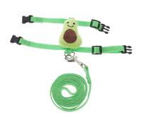 SHINEOFI Adjustable Green Small Rabbit Vest Harness Leash Set for Bunny and Hamster, Lightweight Small Pet Vest with Soft Material, Suitable for Outdoor Walks and Travel