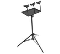 SHINEOFI Adjustable Height Projector Stand Tripod with Thickened Tray and Phone Holder Stable Multi-functional Laptop and Sound Card Holder for Live Broadcast Home Theater Indoor Outdoor