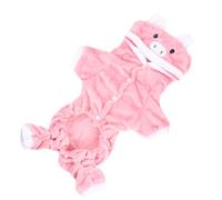SHINEOFI Adorable Pink Puppy Winter Dog Coat with Coral Fleece Material, Comfortable and Easy to Put, for Pet Parties and Keeping Dogs Warm