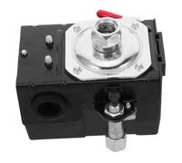 SHINEOFI Air Compressor Switch Pressure Switch Part Metal Black