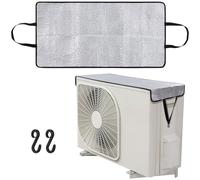 SHINEOFI Air Conditioner Cover for Window Units Outdoor Insulation Shield with Robust Aluminum Foil Fit for All Shapes Easy Installation Lasting Protection Against Weather Elements
