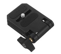 SHINEOFI Aluminum Alloy DSLR Camera Tripod Quick Release Plate Clamp with Foldable L-Shaped Vertical Mount Adapter for Stabilizer and Ballhead Accessories