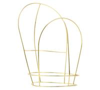 SHINEOFI Ancient Headdress Frame Alloy Crown Frame for Professional Crafters Golden Sturdy Construction Vintage Traditional Aesthetics Suitable for Stage Performances and Traditional-Themed