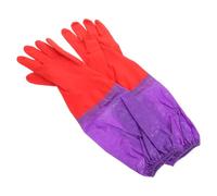 SHINEOFI Aquarium Gloves Extra Long Elbow Length Rubber Water Resistant | Skin-contact Barrier, Elastic Cuff around Wrist, Stay-on Fit for Aquarium Maintenance and Saltwater Tanks