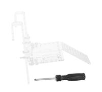 SHINEOFI Aquarium Turtle Basking Platform with Ramp Acrylic Floating Turtle Dock for Fish Tank Climbing Terrace Suitable for Reptile Habitats and Sunbathing