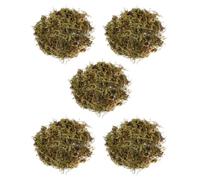 SHINEOFI Artificial Green Moss Natural-looking Faux Moss 5 Packs Versatile DIY Craft Material for Crafts and Potted Plants for Terrariums and Window Displays for Floral Arranging