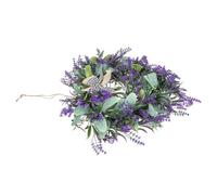 SHINEOFI Artificial Lavender Heart-Shaped Wreath for Door, Large Romantic Valentine'S Day Flower Garland, Party Heart Decoration for Front Door and Wall Hanging