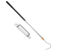 SHINEOFI Attic Access Hook Telescoping Pole with Stainless Steel Hook | Slip Resistant Handle, No Drilling Setup, Smooth Retractable Action, for Loft Storage and Tidy Access