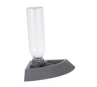 SHINEOFI Automatic Reptile Water Feeder and Food Dish Small Grey Basin for Tortoises Lizards Turtle Tank Accessories with Easy-clean Design and Quiet Operation