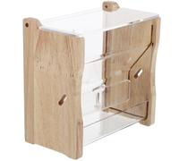 SHINEOFI Automatic Rutin Chicken Feeder and PET Feeding Case with Easy-To-Clean Acrylic Design for Birds Including Parakeets Cockatiels and Quails in Poultry Keeping and Home Aviary Use