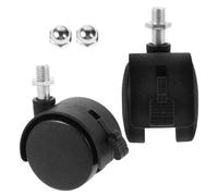 SHINEOFI Baby Chair Replacement Wheels with Brake Universal Plastic Baby Bath Seat Casters for Improved Mobility 4pcs Set for Bath Chair Repair and Upgrade