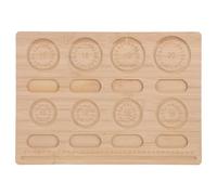 SHINEOFI Bamboo Bead Board for Jewelry Making, Bracelet Measuring Tray with 8-Hand Size, DIY Beading Board and Women Crafting Jewelry