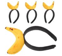 SHINEOFI Banana Crab Headband Headwear Accessory Realistic 4pcs Funny Lightweight and Comfortable for Party and Event Wear