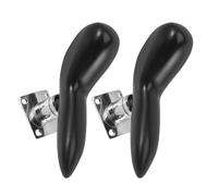 SHINEOFI Bassoon Hand Saddle Thumb Rest Matte Antislip Surface 2pcs Abs Plastic with Silver Plating Metal for Secure Grip and Instrument Stability, for Indoor and Outdoor Wind Instrument