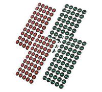 SHINEOFI Battery Polarity Warning Stickers 4 Sheets Self Adhesive Waterproof Labels for Machinery Safety Polarity Symbols for Power Equipment